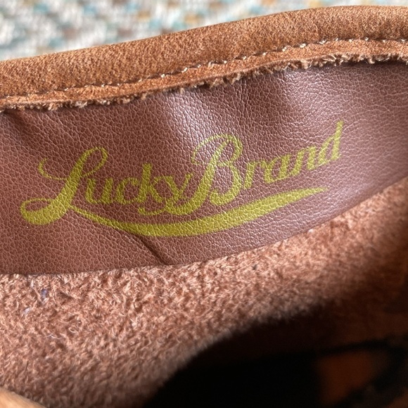 Luck Brand Norton Slouchy Leather Moto Buckle Boots Booties Tan 9.5 - Picture 10 of 11